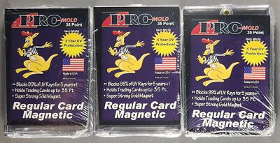 3x Pro Mold MH35 Original 35pt Magnetic Card Holder One Touch  -Made in USA!