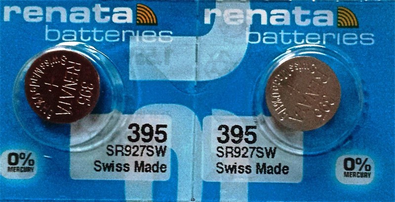 395 RENATA WATCH BATTERIES SR927SW (2 piece) New packaging Authorized