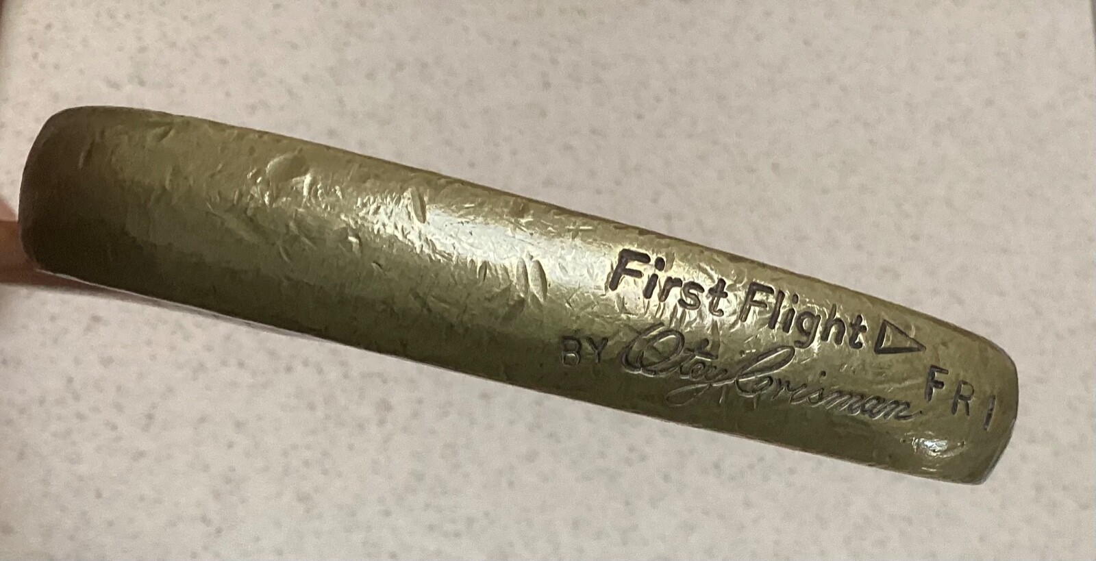 ヴィンテージOteyCrisman MS1D. USA Antique Otey Crisman Super Deluxe Putter Hickory Shaft RH 35