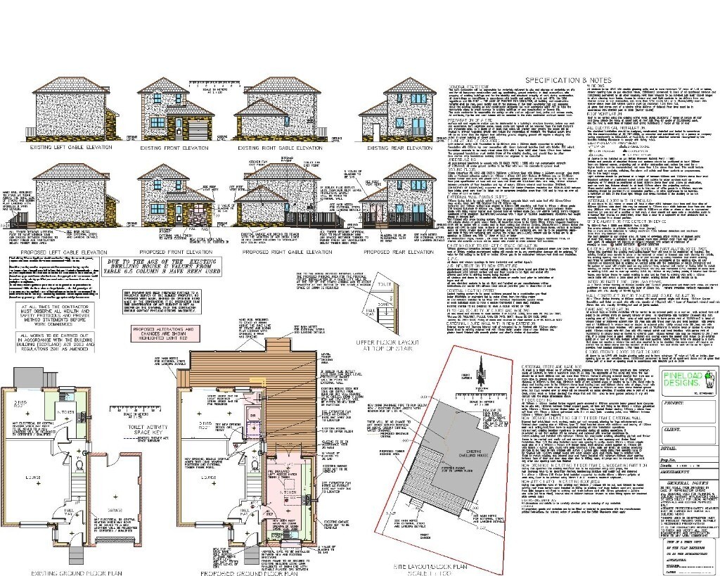 Drawings Prepared for Extensions, Alterations and Garage Conversions