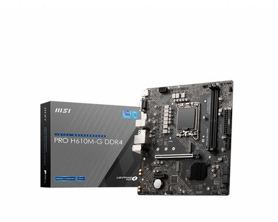 MSI PRO H610M-G DDR4 motherboard Intel H610 LGA 1700 micro ATX (PRO H610M-G DDR4