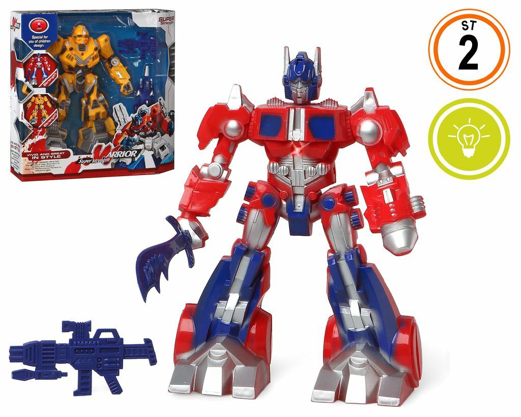 Super Strenght Warrior Robot Con Luci Gioco Giocattolo Bambini sar