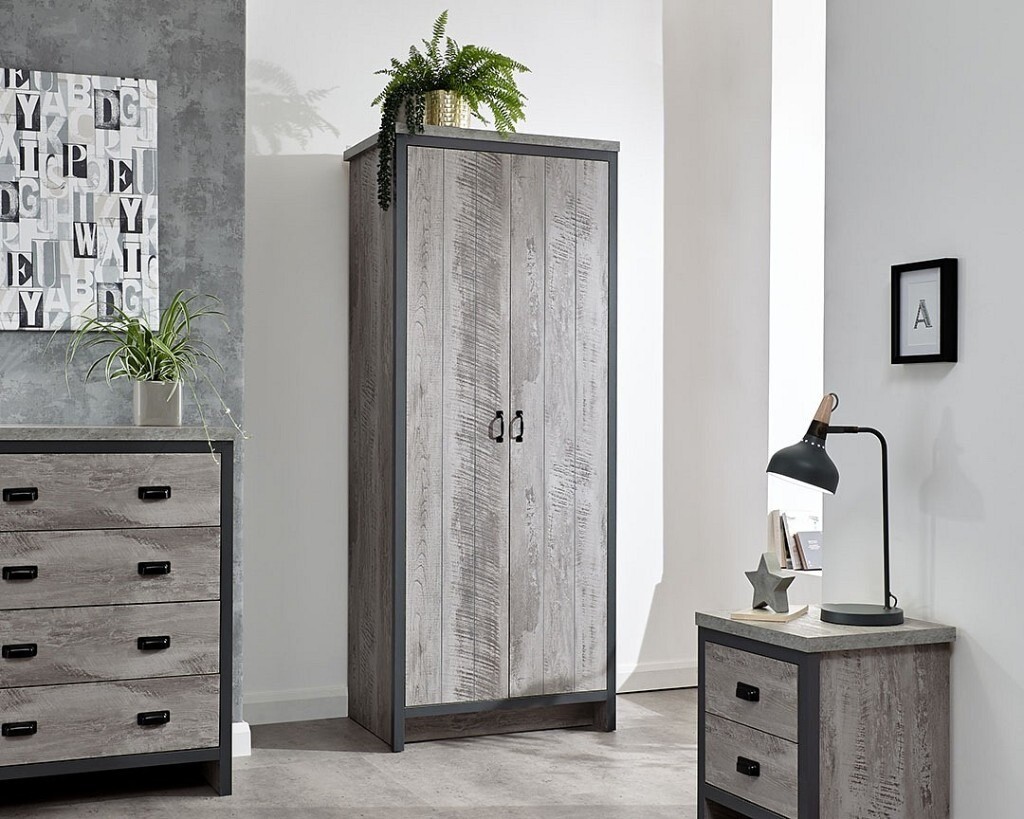 3 Piece Bedroom Furniture Set Wardrobe 4 Chest Drawers ...