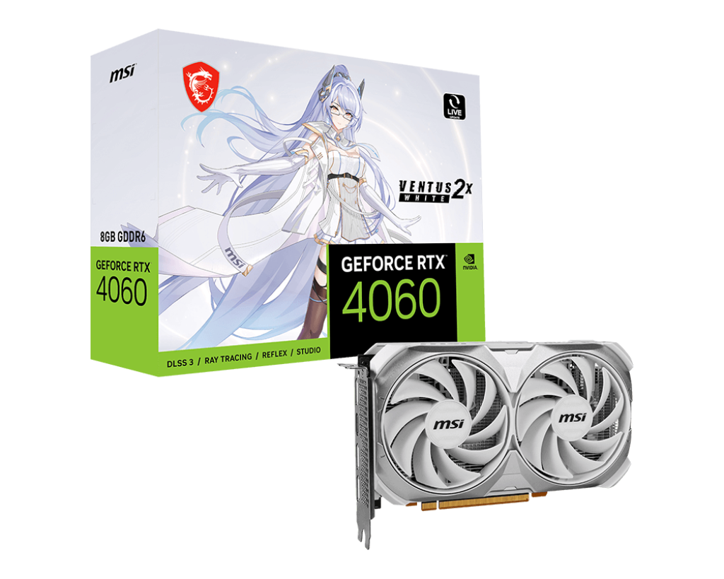 MSI GeForce RTX™ 4060 VENTUS 2X WHITE 8G GDDR6 Graphics card | eBay MSI GeForce RTX™ 4060 VENTUS 2X WHITE 8G GDDR6 Graphics card | eBay
