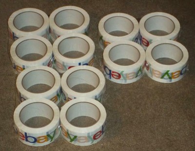 12 ROLLS EBAY BRANDED BOPP PACKAGING TAPE 75 YARDS 2