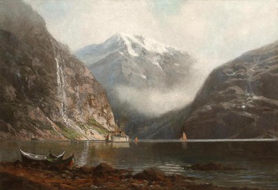 Johannes Harders -Large Magnificent View -Nairo Fjord, Norway -32