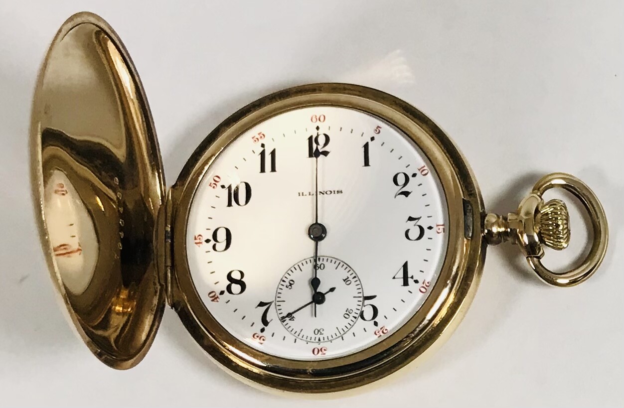 イリノイ アンティーク 懐中時計 1903年 手巻き ゴールド 懐中時計が