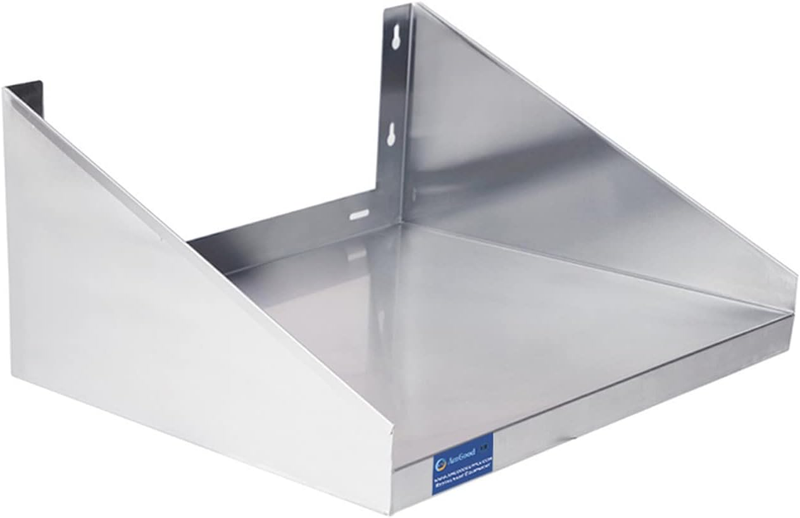 Stainless Steel Microwave Shelf | NSF Certified | Appliance Shelf | Heavy Duty |
