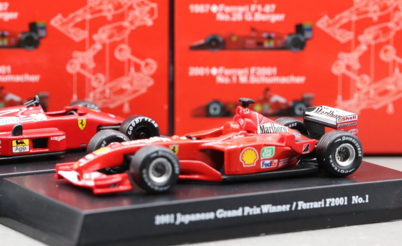 ミニカー Ferrari  F 1-2000 M.Schumacher HotWheels 1:18 M. Schumacher Ferrari F1-2000 King of Rain