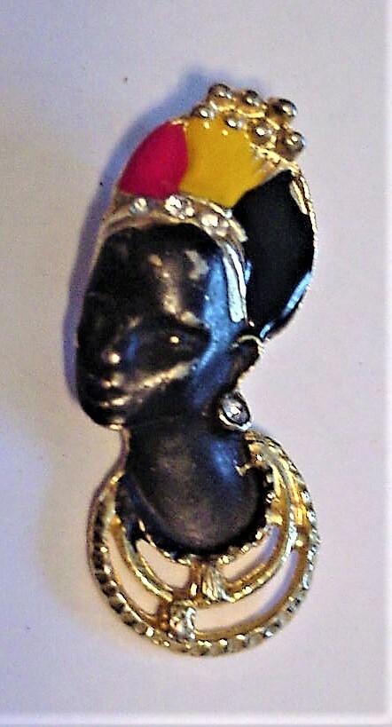 Nubian Princess Pendant Enamel 2