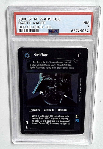 1x V1233: 2000: DARTH VADER: REFLECTIONS: FOIL: PSA 7: NM