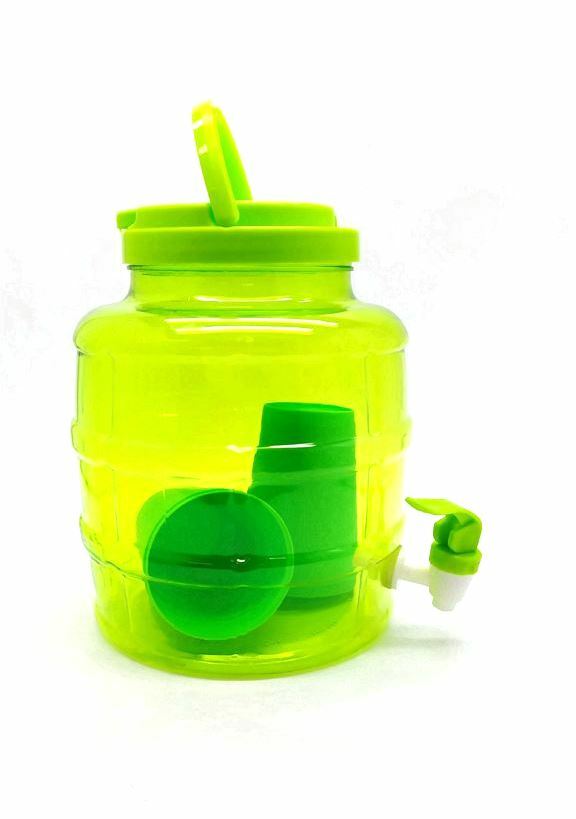 Barattolo Dispenser Contenitore 3.8 Litri Con Rubinetto Bicchieri Vino Acqua bal