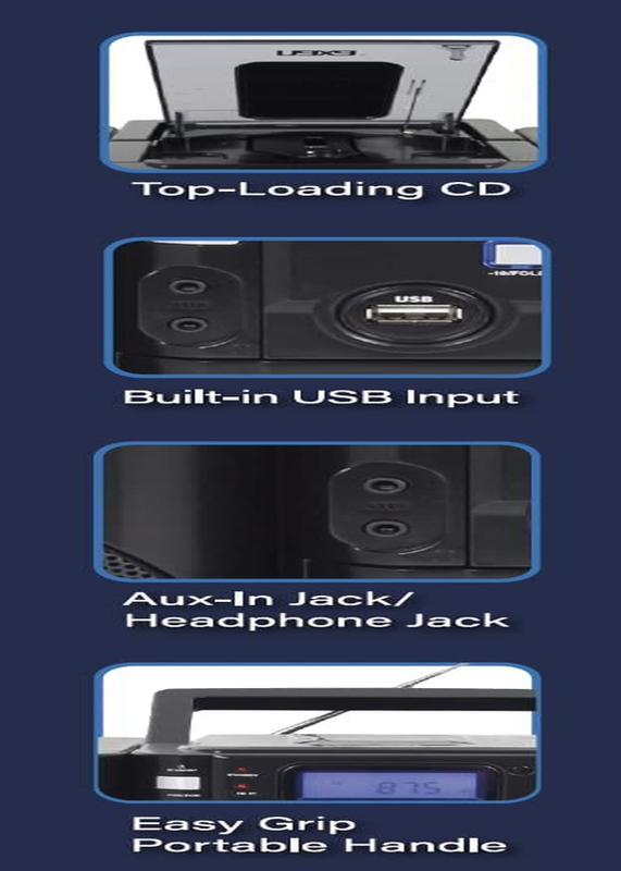 Naxa Electronics Naxa NPB-431 Portable MP3/CD Player with PLL FM Radio, USB Inpu