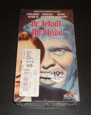 Dr. Jekyll And Mr. Hyde (VHS, 1989) Fredric March Rare Horror - Brand New Sealed