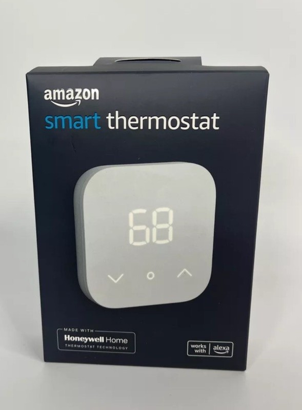 Amazon Smart Thermostat Without C-Wire Adapter Model S6ED3R White Alexa