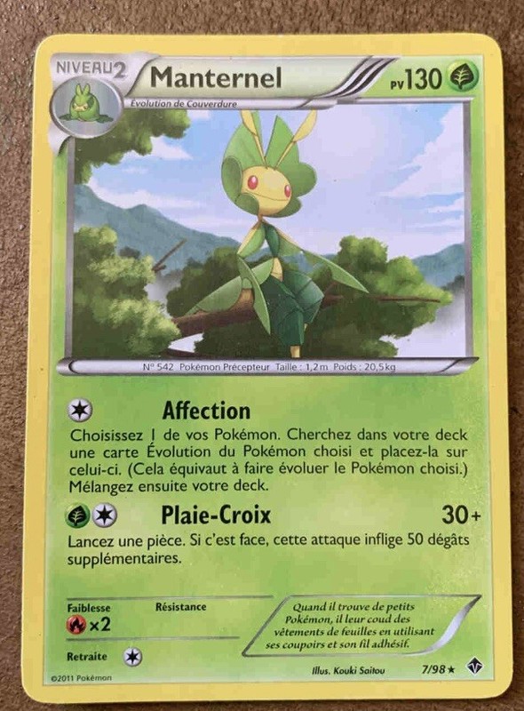 Carte PokÃ©Mon Manternel Pouvoirs Emergeants 7/98 Fr