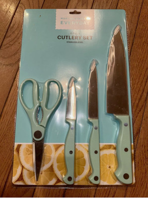 New Martha Stewart Everyday 4 Piece Stainless Steel Cutlery Set