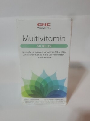 GNC Women's Multivitamin 50 Plus - 120 Count exp 07/2025