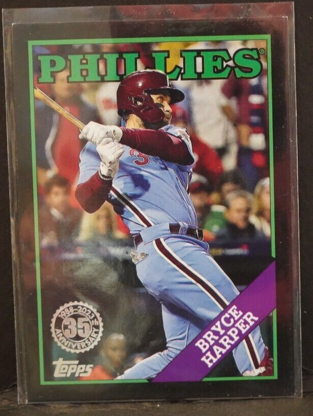 BRYCE HARPER—2023 Topps Black 1988 35th Anniversary #88US-38