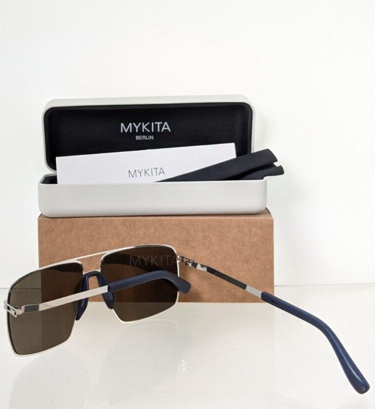 Pre-owned Mykita Brand Authentic  Mylon Hybrid Lotus Col. 309 61mm Silver Frame In Gray