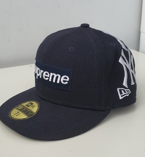 FW21 Supreme New York Yankees Box Logo new Era 7 3/8 navy
