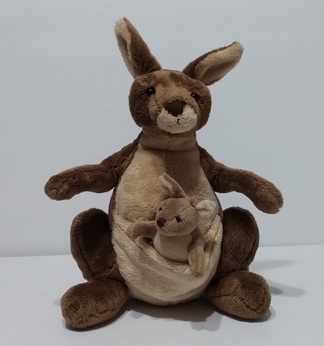 Gund JIRRA KANGAROO with BABY JOEY Plush 13" Wonderful Stuff