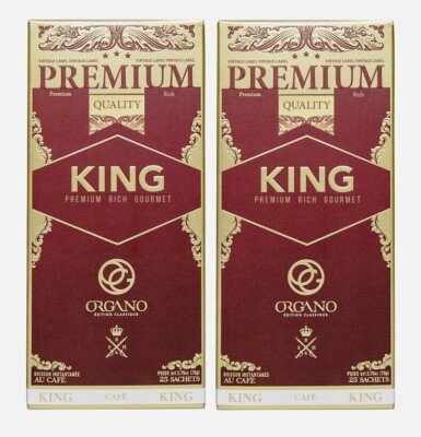 2 boxes Organo Gold Gourmet Organic King of Coffee