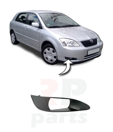 POUR TOYOTA COROLLA E12 HB 02-03 CALANDRE ANTIBROUILLARD AVANT DROIT D'ORIGIN...