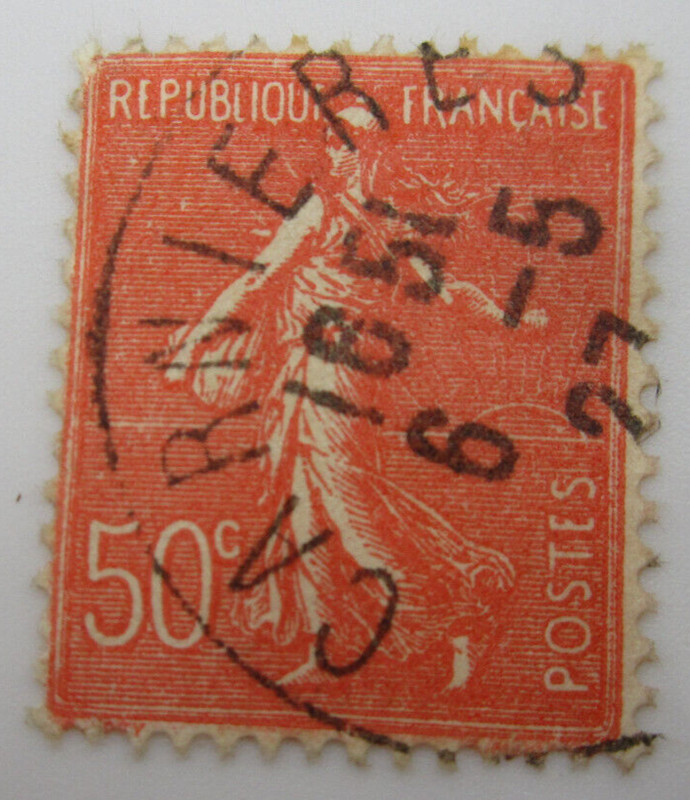 France Timbre NÂ° 199 - Obliteration Carnieres - Semeuse Lignee
