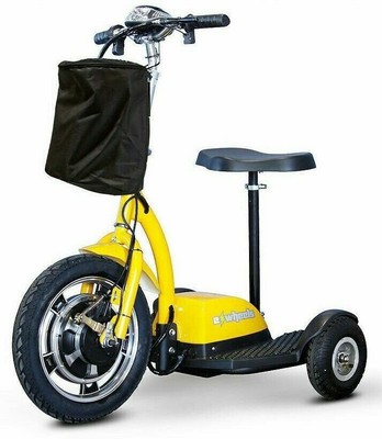 eWheels EW-18 Electric 3 Wheel Mobility Scooter Sit or Stand 350W Blue 15mph