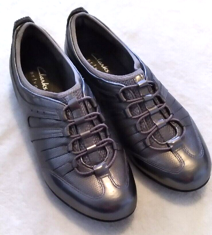 Metallic Pewter Comfort Walking Sz 8