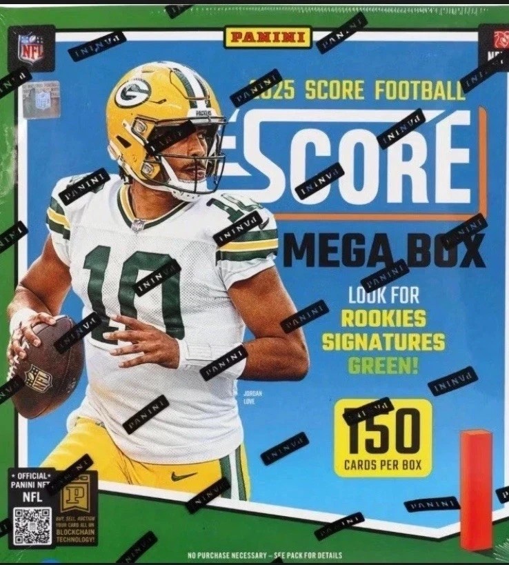 2025 Panini Score Football NFL Factory Sealed Mega Box