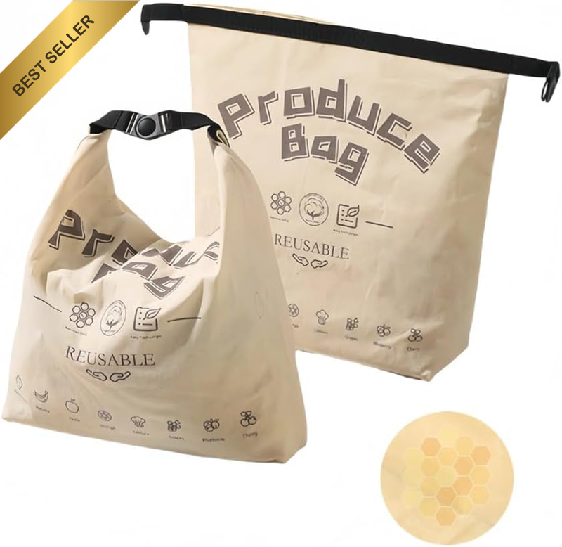 Bread Bags for Homemade Bread,Reusable Sourdough Beeswax Bags,Food Bread Storage