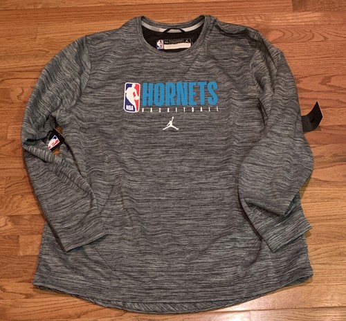 Mens Charlotte Hornets Nike Jordan Spotlight Crew Sweatshirt