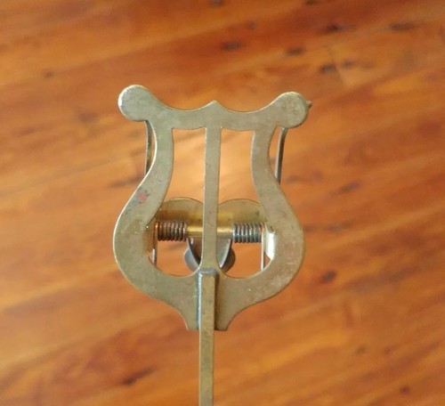 Vintage A.P.&M. Brass LYRE Marching Band Sheet Music clip Holder