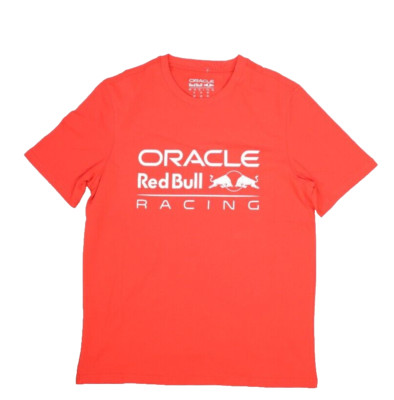 Oracle Red Bull Racing 2023 Castore T-Shirt Red Short Sleeve Front Logo Tee L