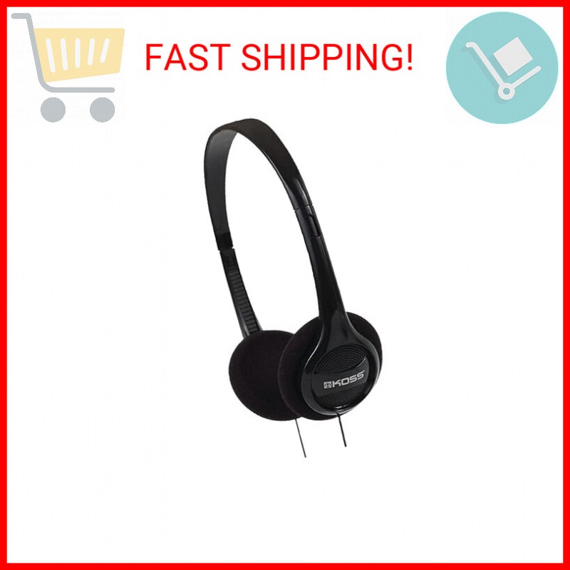 Koss KPH7 Lightweight Portable Headphone, Black