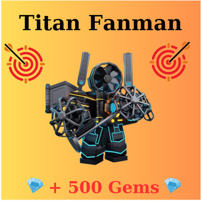 Titan Fanman ~ Toilet Tower Defense ~ TTD Units ~ TTD