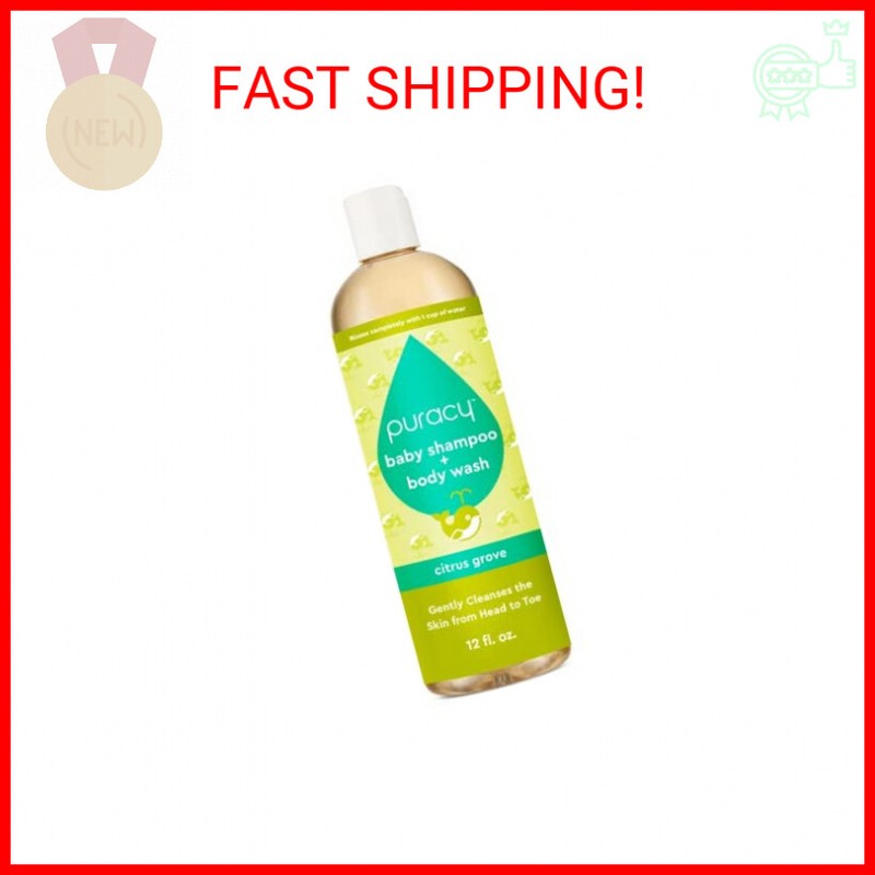 Puracy Shampoo & Body Wash for Children, Gently Scented Natural Baby Wash for Se