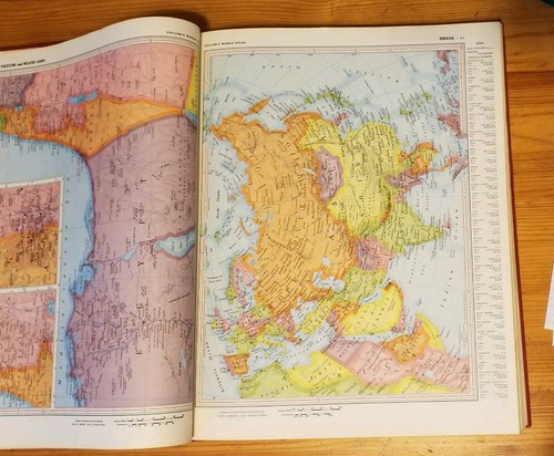 Vintage Collier's World Atlas and Gazetteer 1955 Hardcover P.F. Collier & Son