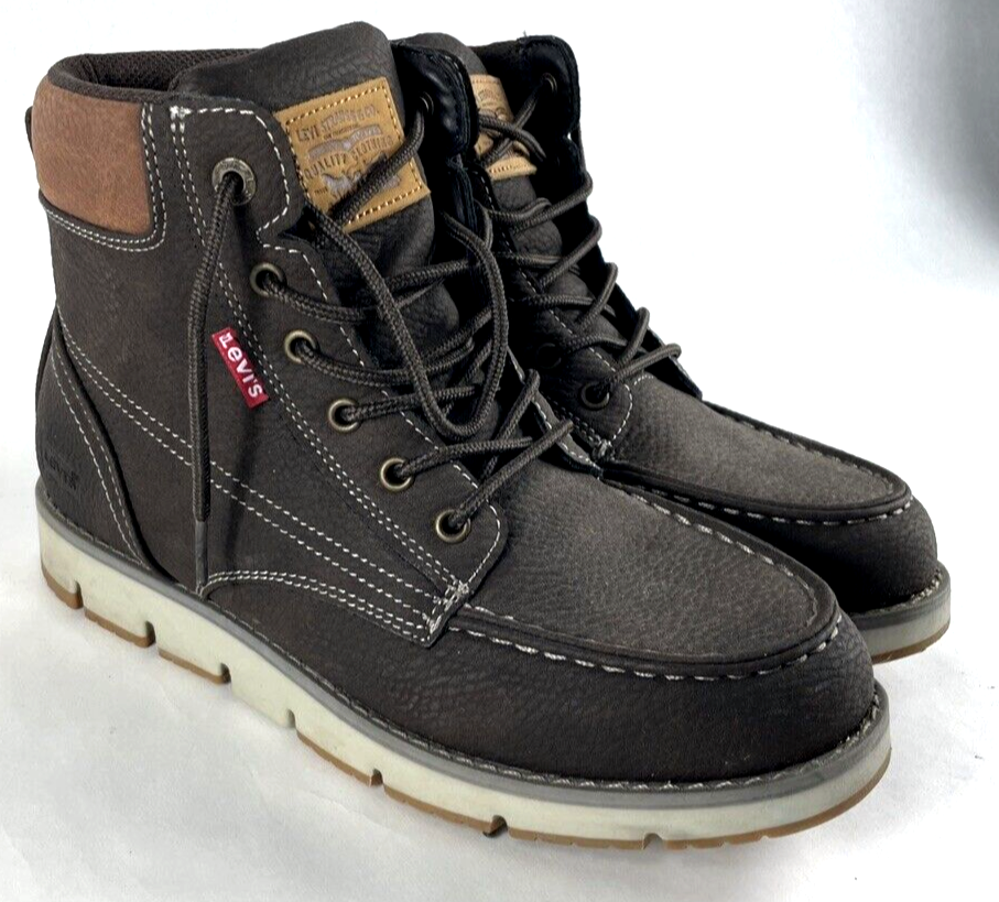 Mens 8.5 Chocolate Brown Dean Rugged Casual Chukka Ankle Boots