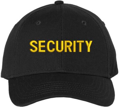 SECURITY Embroidery Baseball Cap Structured Uniform Guard Officer Agent Hat