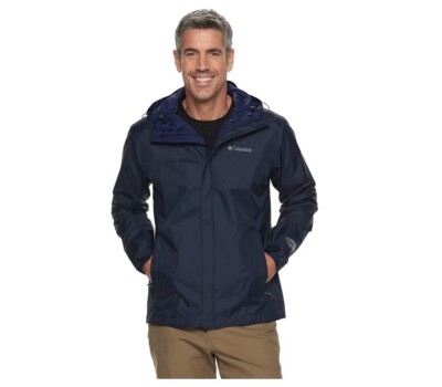 COLUMBIA Mens 5XL Mens Jacket Hoodie Tall Waterproof w/tags $100 Retail