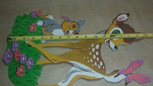 Vintage Dolly Disney BAMBI & FRIENDS Wall Hanging Room Decor