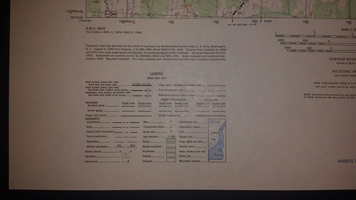 1940's Army (like USGS) topographic map Mine Run Virginia 5460 IV SE Locustgrove