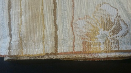 11.39) 2 Yards Upolstry fabric cream Ivory thick heavy floral