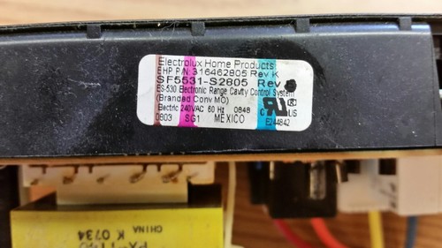 Electrolux Frigidaire  316462805  SF5531-S2805 Black oven control board timer