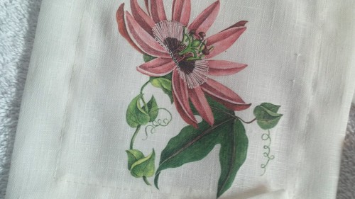 Crabtree & Evelyn 100% Linen Floral Coasters Wildflowers Napkins Set of 4
