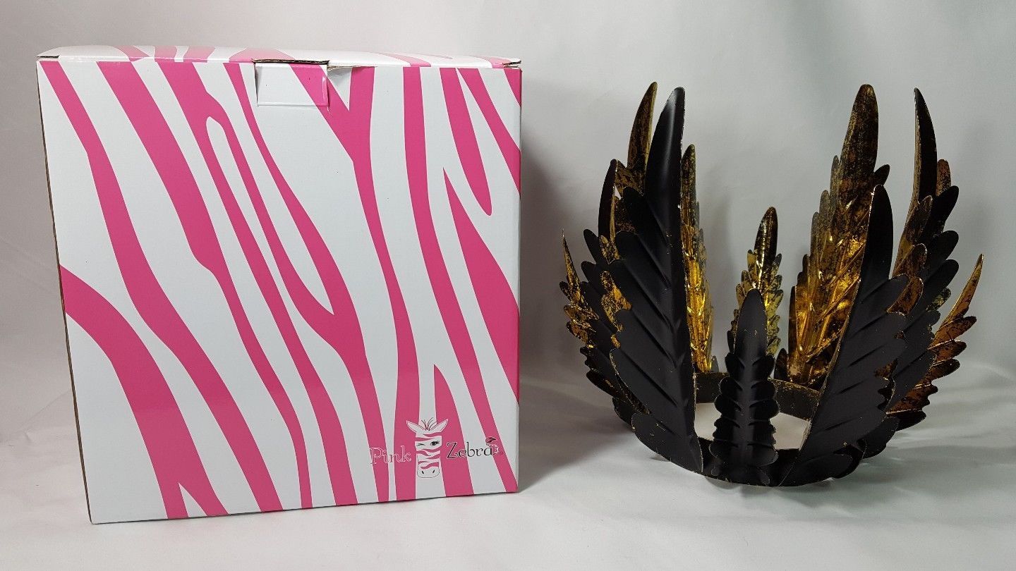 Pink Zebra Fern Leaf Shade - Hostess Exclusive - NIP