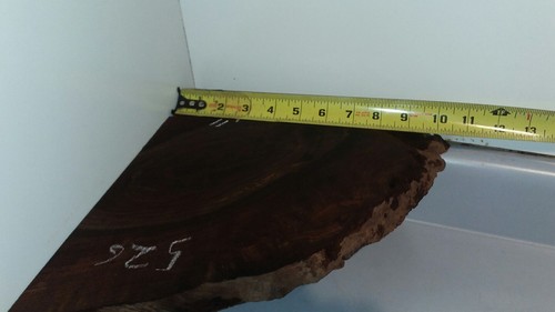 Pacific Blk. Walnut corner shelves, live edge, root slabs 2 pc.